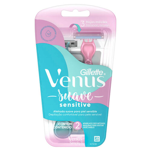 Gillette Venus Suave Sensitive 2 Unidades