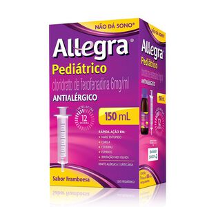 Allegra Pediátrico 6mg/ml Antialérgico Infantil Suspensão Oral com 150ml