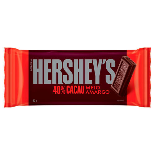 Chocolate em Hershey's meio amargo