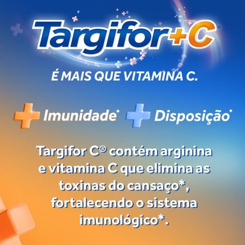 Targifor+C com Aspartato de Arginina 500 mg/ Vitamina C 500mg 30 c