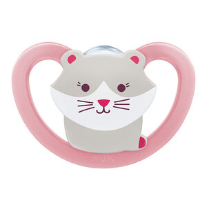 Chupeta Nuk Space Silicone Girl S3 de 18 a 36 Meses