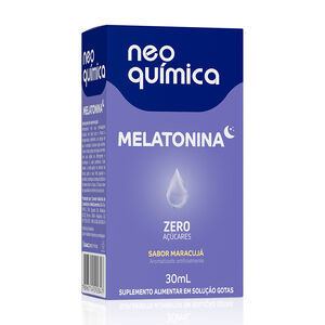 Melatonina Neo Química Sabor Maracujá Zero Suplemento Alimentar Gotas com 30ml