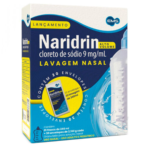 Naridrin Alto Volume 9mg/ml 30 Envelopes e Frasco 240ml