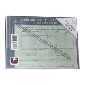 Capa Protetora para Certificado e Licenciamento Inovar Capas com 1 Unidade