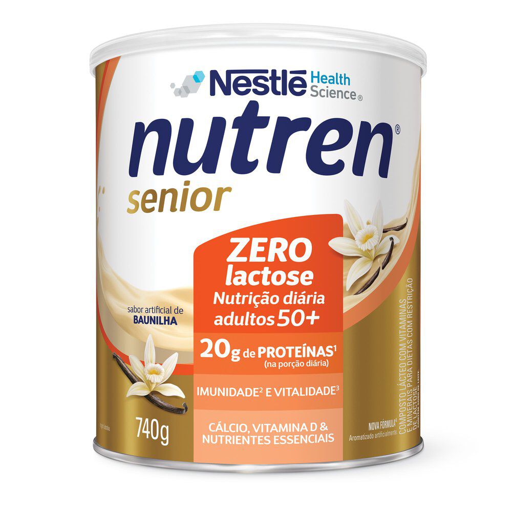 Nutren Senior Baunilha Zero Lactose