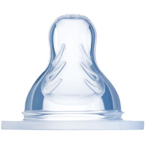 Bico de Mamadeira Mam Ortodôntico em Silicone Silk Touch Antivazamento Fluxo Rápido 4+ Meses com 1 Unidade