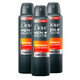 Kit Desodorante Dove Men + Care Antibac Aerosol Antitranspirante 48h com 150ml