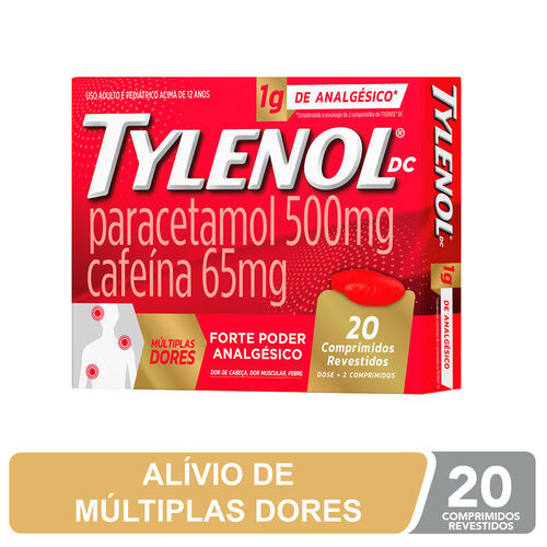 Tylenol DC 1g com 20 Comprimidos Revestidos Banner