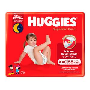 Fralda Huggies Supreme Care Tamanho XXG 58 Fraldas Descartáveis