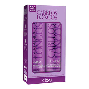 Kit Shampoo + Condicionador Eico Cabelos Longos 800ml + 750ml