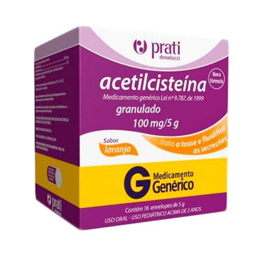 Acetilcisteína 20mg/g Prati-Donaduzzi