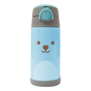 Copo Térmico Buba Parede Dupla com Canudo Gumy Azul 400ml