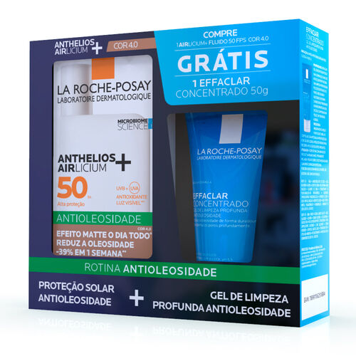 Kit Protetor Solar Anthelios+ Airlicium Antioleosidade FPS 50 Cor 4.0 Pack