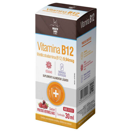 Vitamina B-12 Health Labs 9,94mcg  Frasco