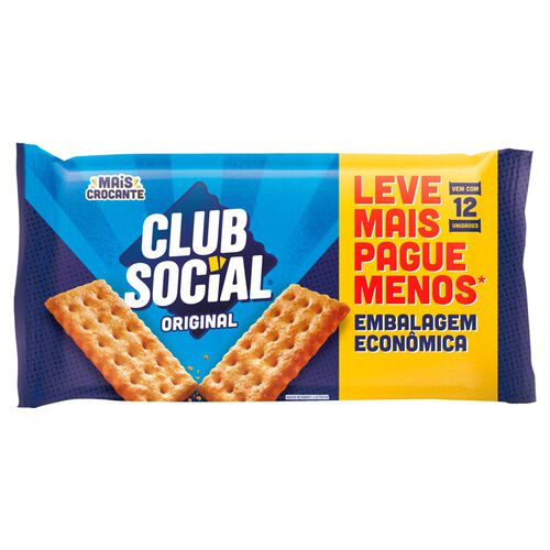 Biscoito Club Social Original 12 Unidades