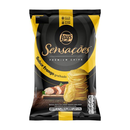 Batata Lays Sensações Premium Chips Sabor Frango Grelhado