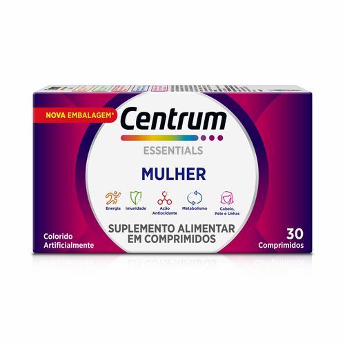 Centrum Essentials Mulher 30 Comprimidos Revestidos_1