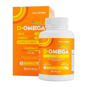 D Omega 3 + Vitamina D Divina Pharma com 60 Cápsulas