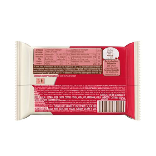 Chocolate Nestlé Kit Kat White 41,5g Tabela Verso