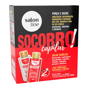 Kit Socorro Capilar Salon Line Óleocreme 54ml e Ampola Concentrada 54ml