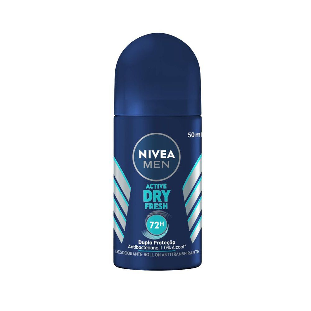 Desodorante Antitranspirante Nivea Men Roll On Dry Fresh 50ml 1