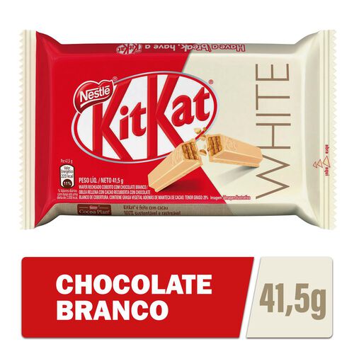 Chocolate Nestlé Kit Kat White Barra Verso