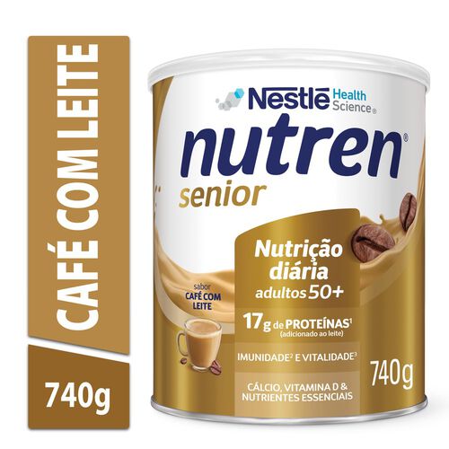Complemento Alimentar Nutren Senior Café com Leite 740g