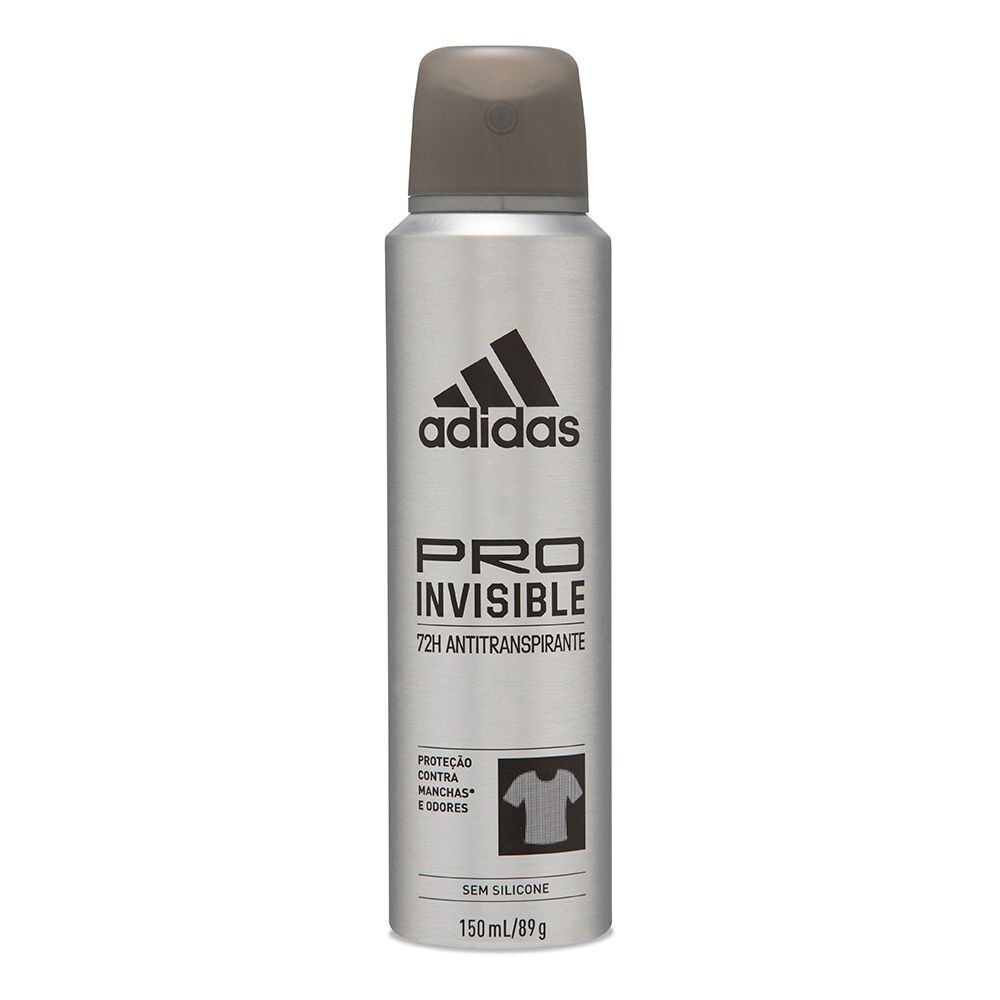 Desodorante Aerossol Adidas Masculino Pro Invisible 150ml