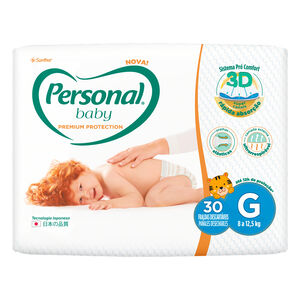 Fralda Personal Baby Premium Protection Tamanho G com 30 Unidades