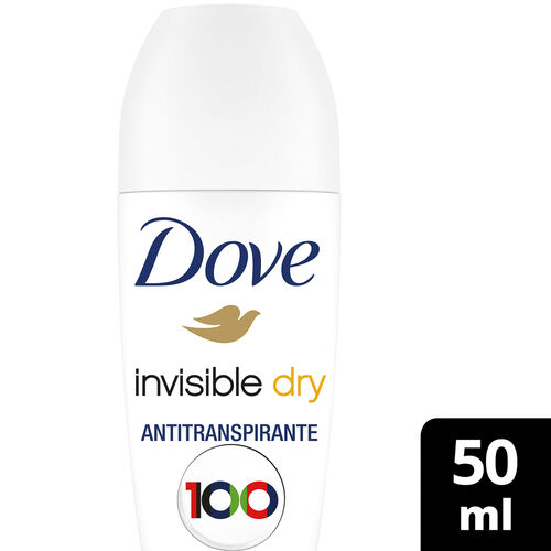 Desodorante Antitranspirante Roll-on Dove Invisible Dry com 50ml Hero