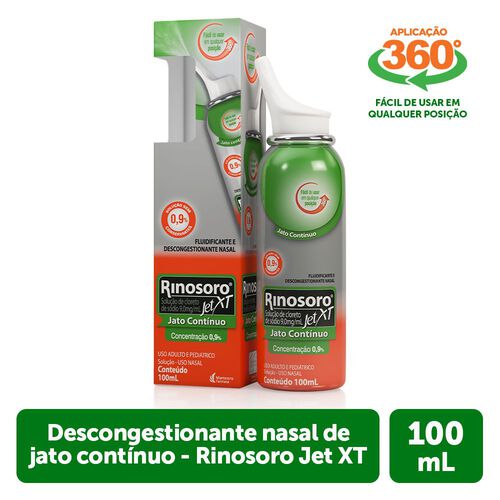 Rinosoro Jet XT 0,9% Jato Contínuo com 100ml