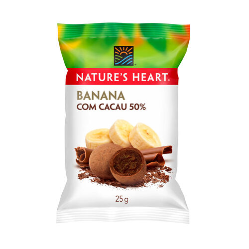 Snack Nature's Heart Banana Cacau 50%