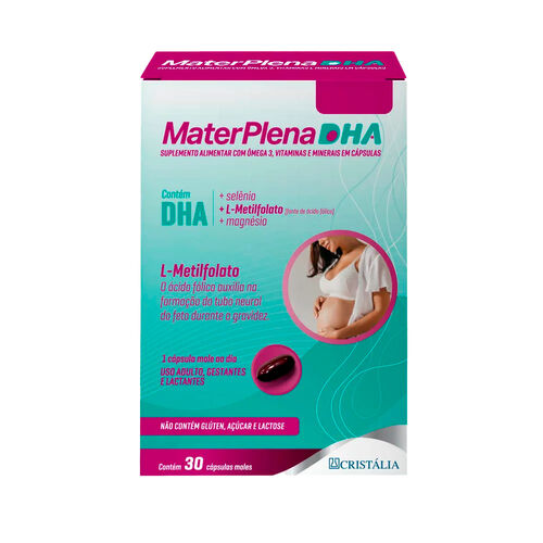 MaterPlena DHA com 30 Cápsulas Caixa