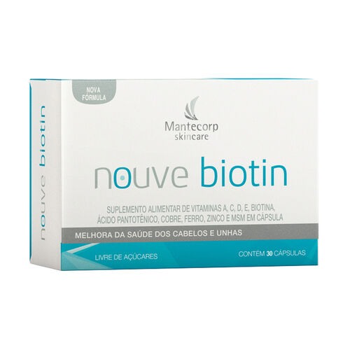Nouve Biotin Mantecorp com 30 Cápsulas Moles Caixa
