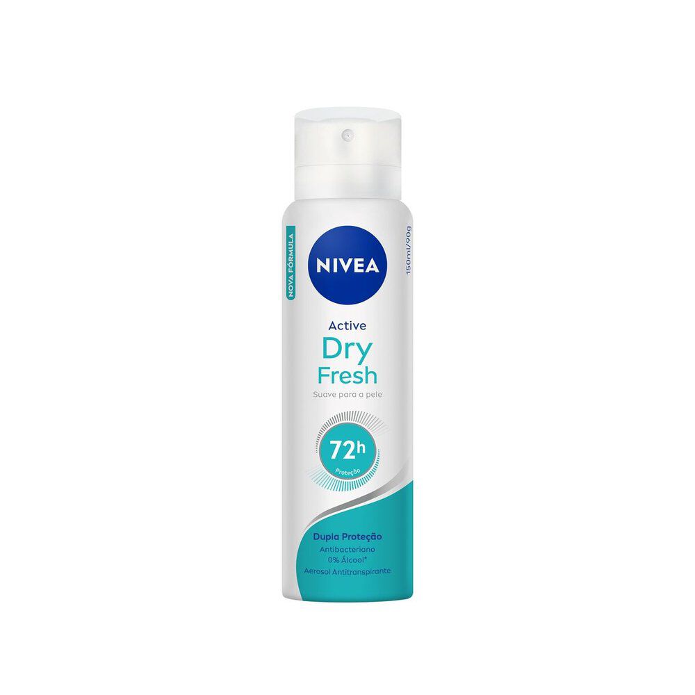 Desodorante Nivea Active Dry Fresh Aerosol Feminino 48h 150ml 1