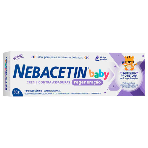 Nebacetin Baby Regeneração Creme Contra Assaduras Caixa