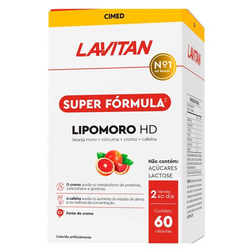 Lavitan Super Fórmula Lipomoro HD 60 Cápsulas