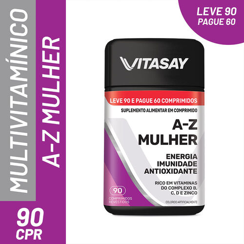Vitasay A-Z Mulher com 90 Comprimidos Revestidos_2