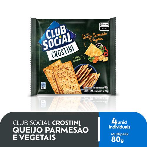 Biscoito Salgado Club Social Crostini