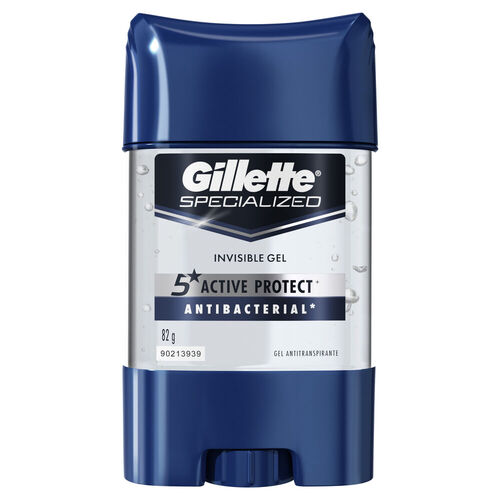 Desodorante Gillette Clear Antibacterial 82g