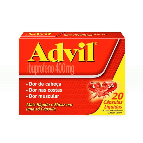 Advil 400mg 20 Cápsulas