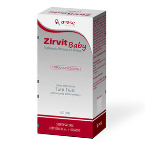 Zirvit Baby Suspensão Sabor Tutti Frutti com 30ml