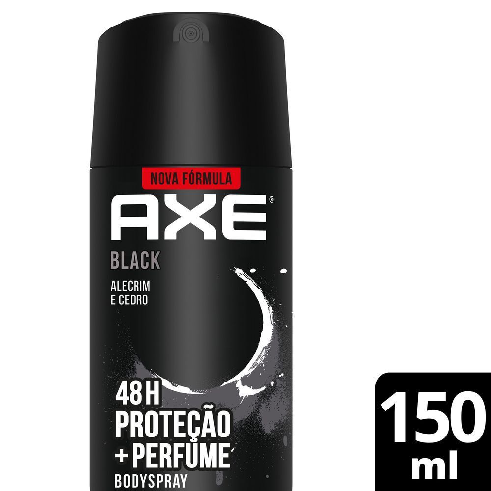 Desodorante Body Spray Aerosol Axe Black 150ml