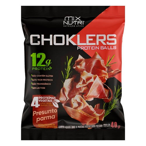Choklers Protein Balls Snack Presunto Parma 40g_1