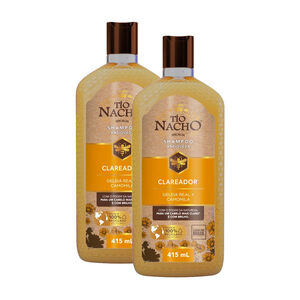 Kit 2 Shampoo Tio Nacho Antiqueda Clareador 415ml