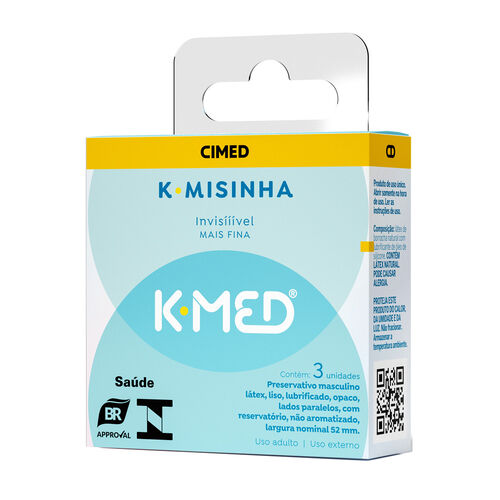 K-Misinha K-Med Invisível 3 Unidades Caixa