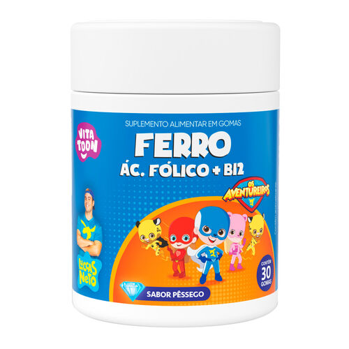 VitaToon Ferro Ácido Fólico + B12 Luccas Neto _2