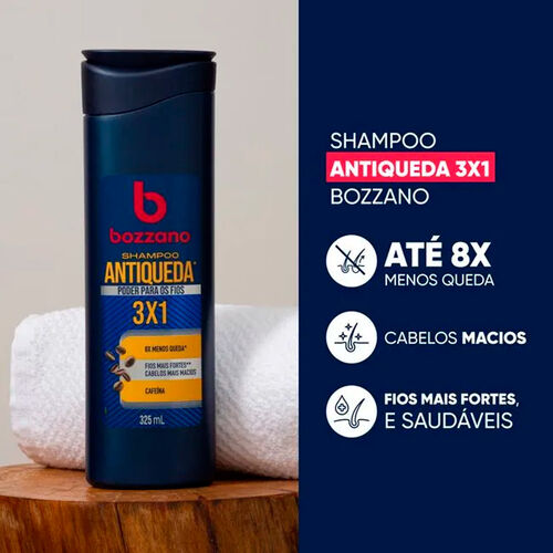 Shampoo Bozzano Antiqueda 3 x 1 Cafeína 325ml_3