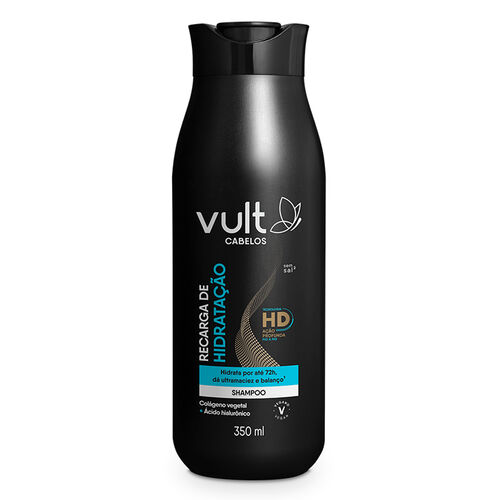 Shampoo Vult Cabelos Recarga de Hidratação Sem Sal 350ml Frasco