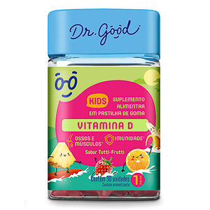 Vitamina D Dr. Good Kids Sabor Tutti-Frutti 30 Gomas